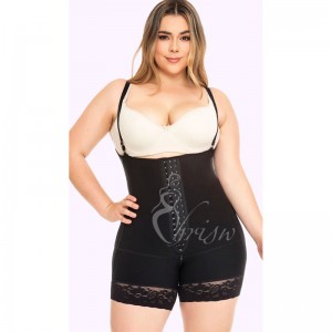 Ehrisw Fajase Colombianas Shapewear for Women Tummy Control Post Surgery Compression Garment with Zipper Crotch