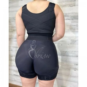 Ehrisw Tummy Control Shapewear for Women Strapless Fajase Colombianas Body Shaper Shorts Butt Lifter with Zipper Crotch