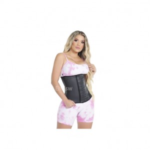 Ehrisw Fajas Colombianas Reductoras Y Moldeadoras para Mujer Underbust Latex Waist Trainer Hourglass Body Shaper for Women