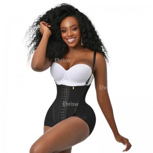 Ehrisw Tummy Control Shapewear Hook and Zipper Body Shaper for Women Open Bust Bodysuit