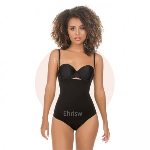 Ehrisw Bodysuit for Women Tummy Control Bodysuit Thong with Built-in Bra Body Shaper Low Back Shapewear Fajas