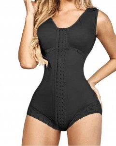 Ehrisw Shapewear for Women Hook and Eye Closure Breast Support Tummy Control Triangle Bodysuit Bodyshaper