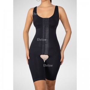 Ehrisw Fajas Colombianas Shapewear for Women Tummy Control Bbl Stage 2 Faja Body Shaper Butt Lifting Bodysuit