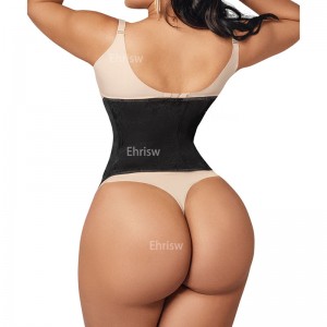 Ehrisw Waist Trainer for Women Latex Underbust Waist Corsets Cincher Hourglass Body Shaper 4 Hooks