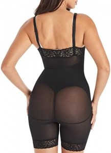 Ehrisw Women’s Ultra Firm Open Bust Romper Shapewear