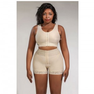 Ehrisw Tummy Control Shapewear for Women Fajas Colombianas Postparto Body Shaper Shorts Butt Lifter with Zipper Crotch