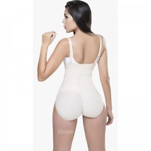 Ehrisw Shapewear for Women Tummy Control Fajas Colombianas Body Shaper Zipper Open Bust Bodysuit