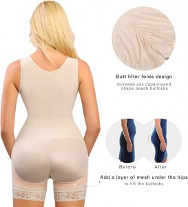 Ehrisw Tummy Control Fajas Colombianas Shapewear for Women Butt Lift Full Body Shaper