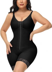 Ehrisw Shapewear for Women Tummy Control Post Surgery Compression Butt Lifter Bodysuit with Zipper