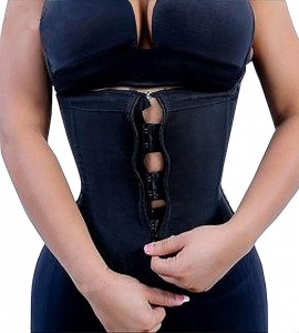 Ehrisw Latex Waist Trainer Corsets Zipper Underbust Sport Girdle Hourglass Body Shaper for Women Tummy Control Shapewear Panties for Women High Waist Trainer Butt Lifter Seamless Body Shaper Slip S...