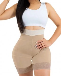 Ehrisw Daily Life Use Double Pressure Shaping Shorts Slimming Fajas Lace Body Shaper Girdle