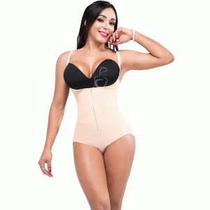 Ehrisw Shapewear for Women Tummy Control Fajas Colombianas Body Shaper Zipper Open Bust Bodysuit