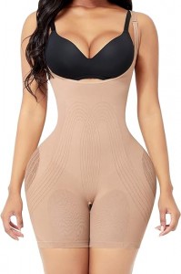 Ehrisw Butt Lifting Shapewear Removable Straps Open Bust Tummy Control Body Shaper