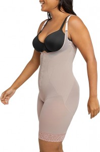 Ehrisw Women’s Ultra Firm Open Bust Romper Shapewear