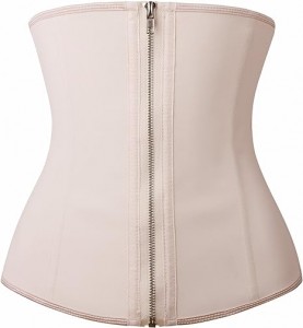 Ehrisw Latex Waist Trainer Corsets Zipper Underbust Sport Girdle Hourglass Body Shaper for Women Tummy Control Shapewear Panties for Women High Waist Trainer Butt Lifter Seamless Body Shaper Slip Shorts Underwear