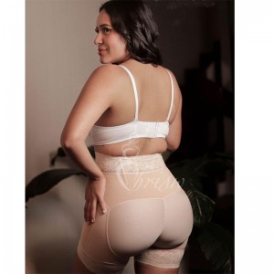 Ehrisw Tummy Control Shapewear for Women Strapless Fajas Colombianas Body Shaper Shorts Butt Lifter with Zipper Crotch