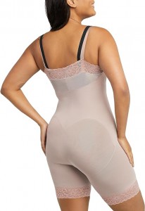 Ehrisw Women’s Ultra Firm Open Bust Romper Shapewear