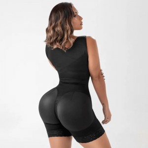 Double Compression Body Stage 2 Faja Without Bra Women Shapewear Post-operative Waist Trainer Butt Lifter Colombianas Girdles