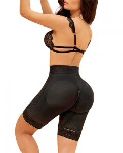 Fajas Colombianas Double Compression Butt Lifter Zipper Shorts High Waisted Butt Pads Seamless Hip Enhancer Push Up Panties