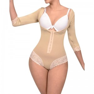 Fajas Colombianas Women’s Corset Tummy Trimmer Long Sleeves Body Shaper Post Surgery Waist Trainer Compression Shapewear