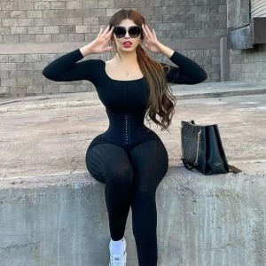 Fajas High Compression Shaping Belt Hourglass Sash BBL Kim Kardashian Reducers Shapers Women Waist Trainer Waistband Girdle