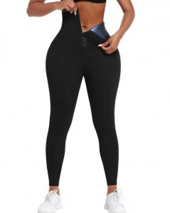 Ehrisw Leggings With Blue Neoprene Tummy Control