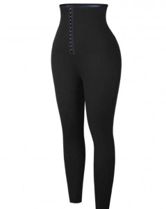 Ehrisw Leggings With Blue Neoprene Tummy Control