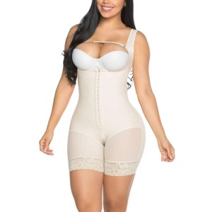 Ehrisw Open Breasted Sleeveless Bodysuit Open Breasted Button Up Shapewear