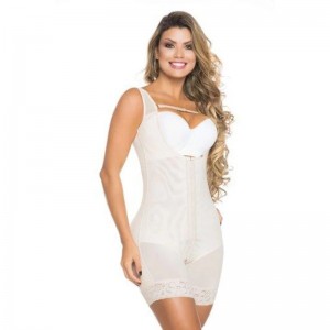 Ehrisw Open Breasted Sleeveless Bodysuit Open Breasted Button Up Shapewear