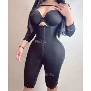 Open Chest Sleeve Leg Wrap Shapewear