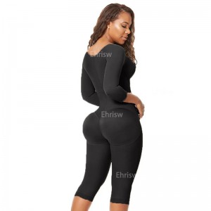 Post-surgical Use Women Body Shaper Smart Compression Fabrics Long GirdleTo the Knee