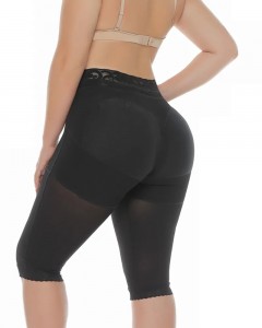 High Waist Knee Length Shaping Shorts Butt Lifting Anti-Rolling Shapewear For Women