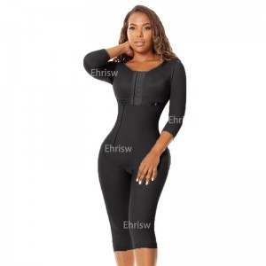 Post-surgical Use Women Body Shaper Smart Compression Fabrics Long GirdleTo the Knee