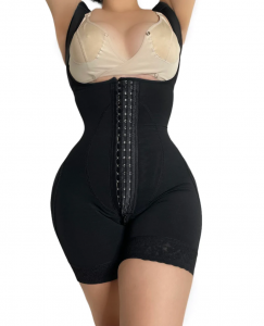 WIDE STRAP PEACHY DOLL FAJA (BLACK)