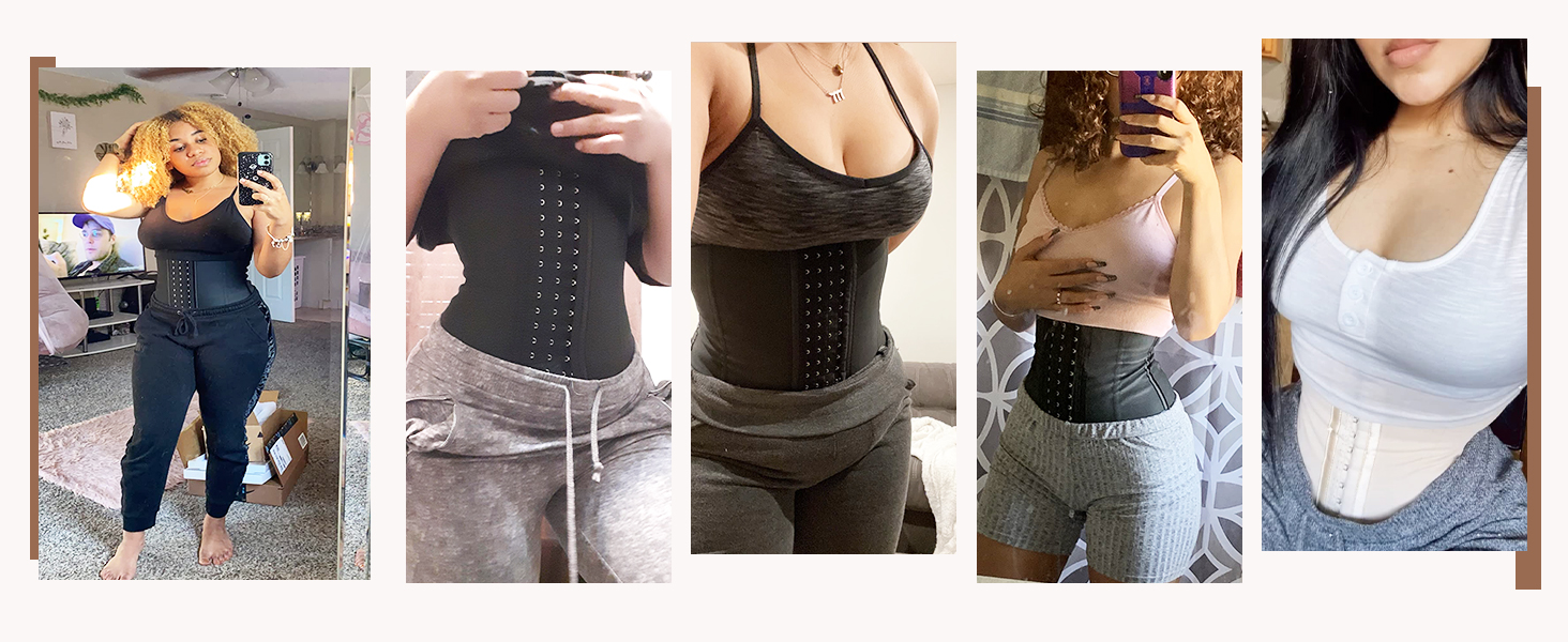 Underbust Corset Waist Cincher Trainer for Women Tummy Control